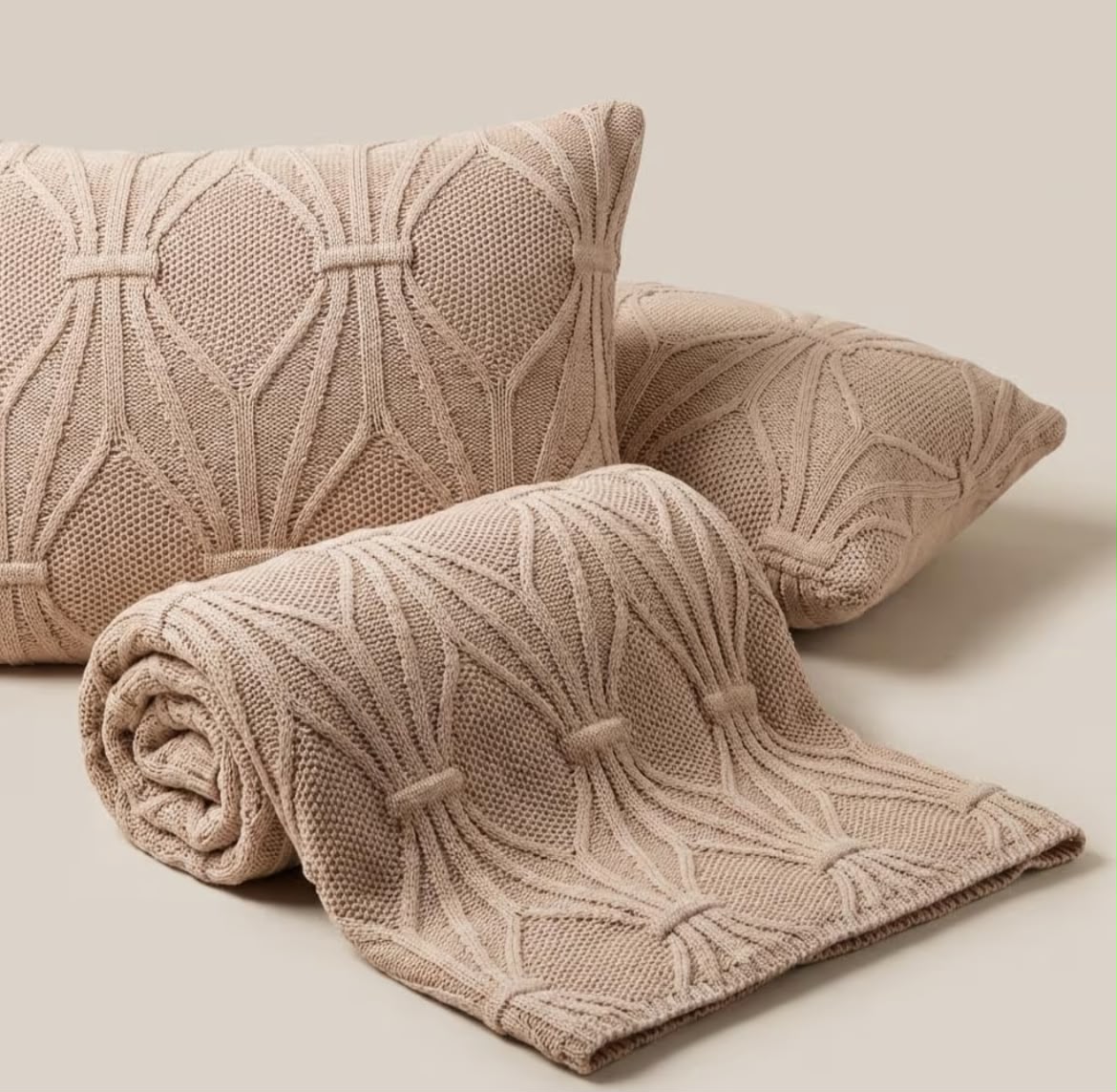 Manta de tricot Cama